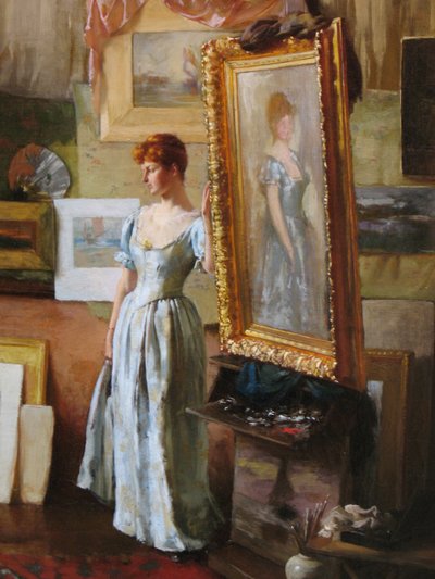 Fair Critics (detail) by Charles Courtney Curran